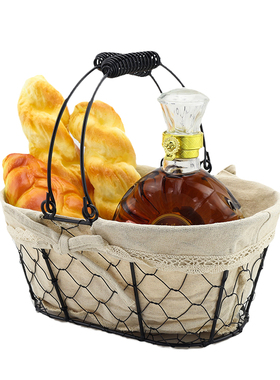 北欧橱柜摆件收纳篓道具洋酒饰品