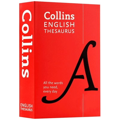 柯林斯英语同义词词典 英文原版 Collins English Thesaurus 日常英语词汇 同义词反义词 英文版进口英英字典词典工具书
