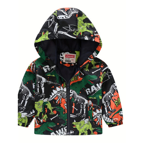 O 40629 Printed Hooded Kids Jacket 印花连帽儿童夹克衫