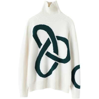 启超高端100%纯山羊绒衫