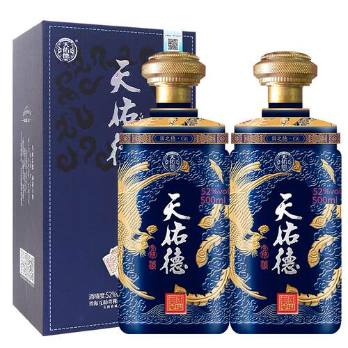 【有机白酒】天佑德青稞酒52度国之德G6 500ml青海特产22年产