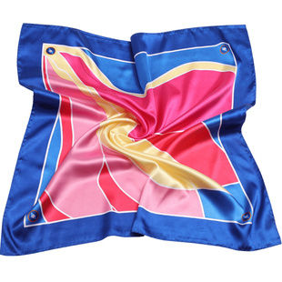 空姐丝巾女空乘方巾仿真丝新款高档韩版服饰配饰工作服领巾夏装