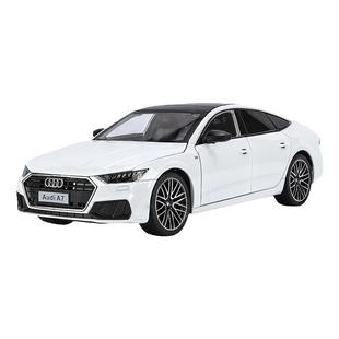 新款大号奥迪A7合金车模转向避震仿真汽车模型收藏摆件男孩玩具车