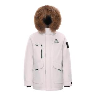 骆驼羽神Ultra女装鹅绒派克羽绒服冬季新款毛领加厚鹅绒羽绒外套