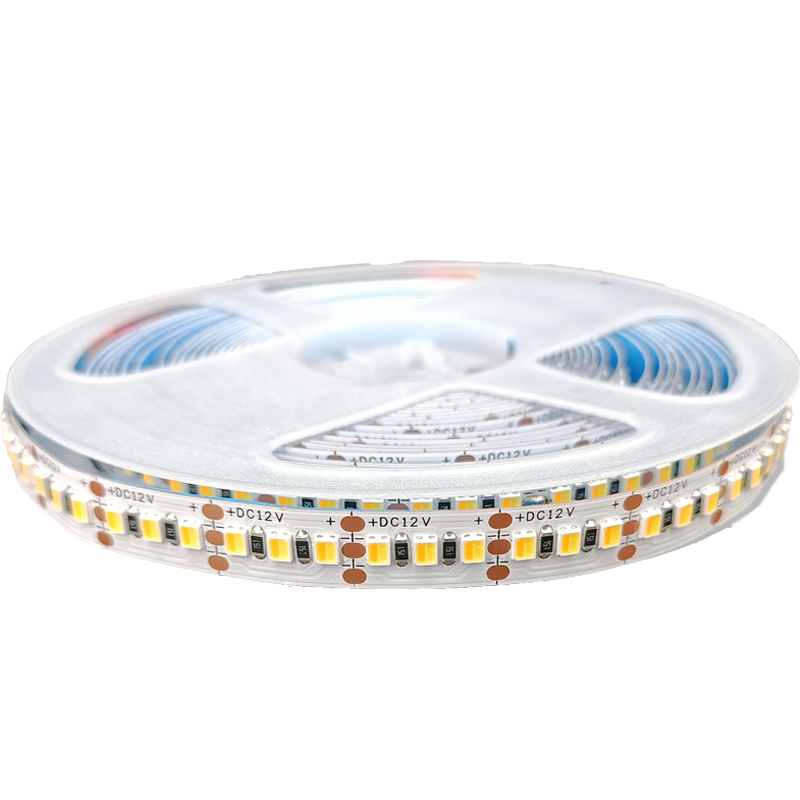 LED双色温灯带12v24伏 三色可调光变色 白4000k暖光 自粘智能灯条