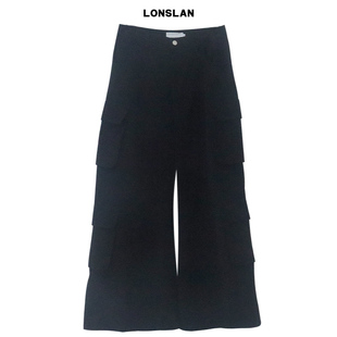 LONSLAN24WINTER 11/30 20:00NEW双口袋厚款工装阔腿裤