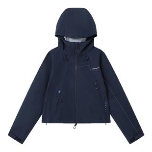 CryingCenter户外防水硬壳压胶反光冲锋衣连帽夹克外套徒步 短款