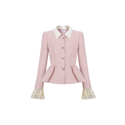 CHICHY粉色小香风系列连衣裙外套