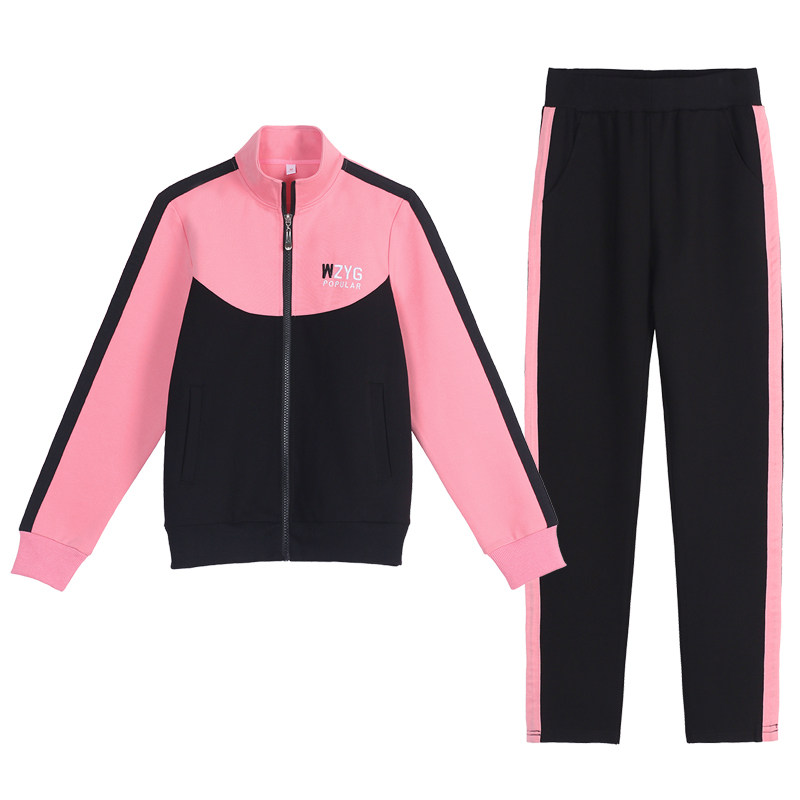 新款休闲运动服套装女春秋三件套