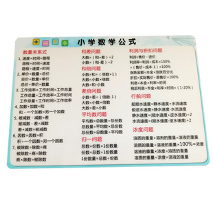 小学数学公式大全1-6年级单位换算核心知识点面积体积公式速记卡