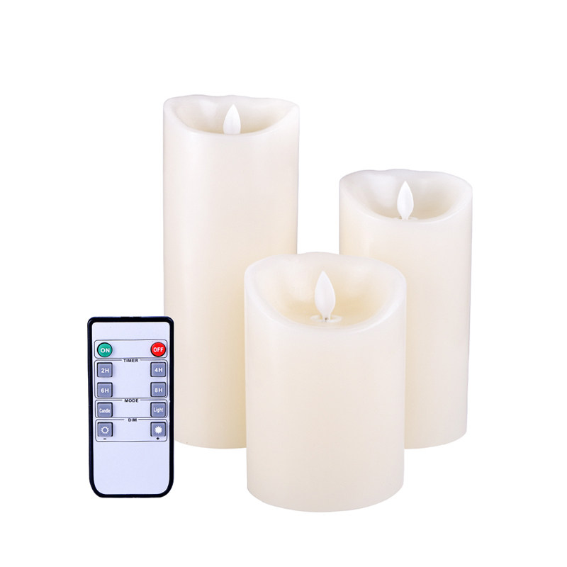 18键遥控七彩led电子蜡烛灯仿真石蜡家居装饰假蜡烛婚庆酒吧派对