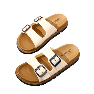 刘雯宋佳同款春夏季一字拖浴室外穿厚底家居防滑舒适大花朵女拖鞋