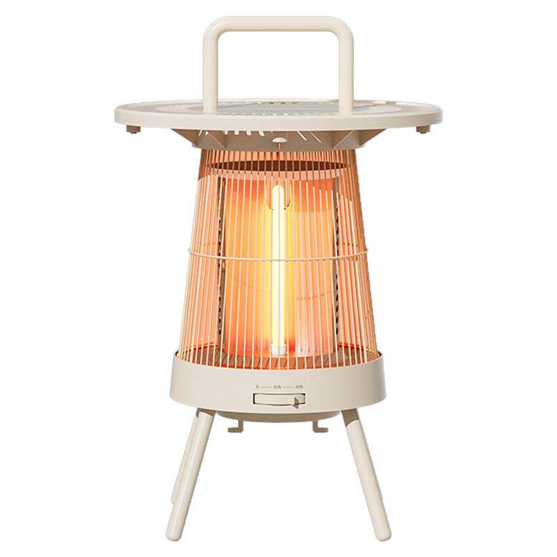 2025新款围炉取暖器家用小型电烤火炉电暖器小太阳加热电暖桌茶几