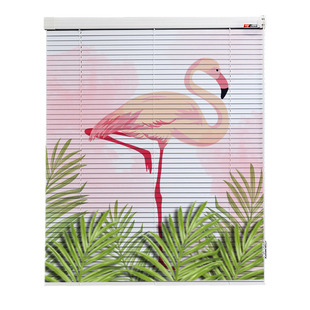 贵品ins风免打孔铝百叶窗帘北欧印花遮光浴室厨房洗手间防水百页