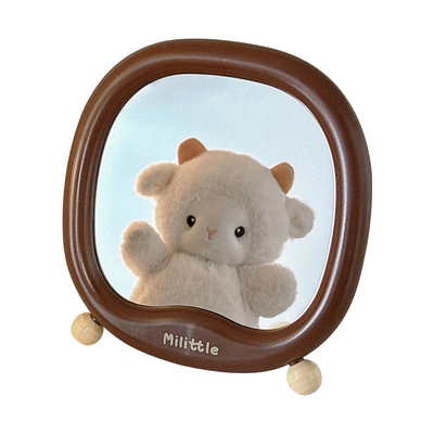 可爱桌面台式镜子化妆镜学生宿舍