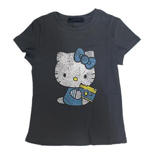 YANYAN SHOP夏季新款时尚百搭印花凯蒂猫设计休闲短袖T恤上衣女潮