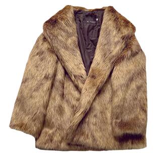 高级感环保皮草外套女2025新款海宁时尚年轻款中长棕色狐狸大衣冬