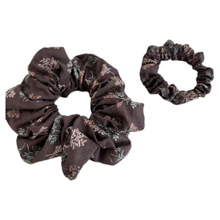 Miss Tura韩国进口棉布布艺碎花扎马尾大肠发圈复古丸子头发圈