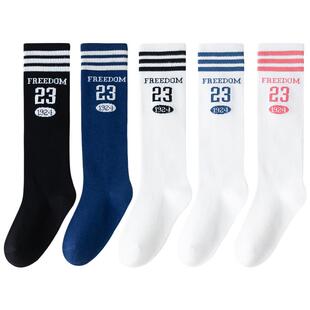 棉奇熊儿童长筒袜春秋男童运动足球袜子学生小腿袜女童中筒袜纯棉