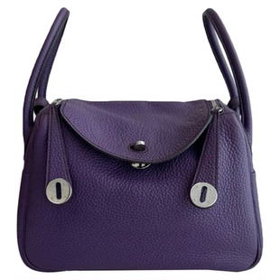 鸢尾紫迷你琳迪包包女秋冬百搭枕头包2025新款手提单肩斜挎医生包