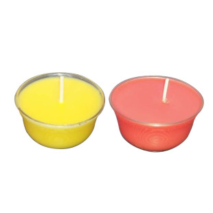 8小时玻璃茶杯24小时平口莲花五叶梅花高脚莲花酥油灯植物油蜡烛