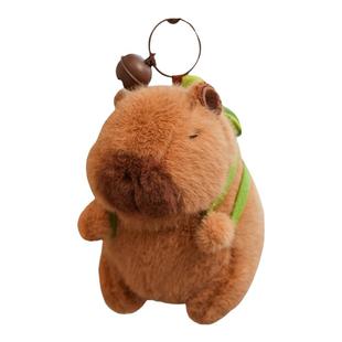 卡皮巴拉玩偶小挂件水豚公仔毛绒玩具书包挂饰小号生日礼物送女生
