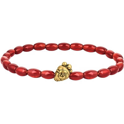 MONOLOGUE独白当局者潮胡萝卜复古黄金红玉髓手串MR1647新年礼物