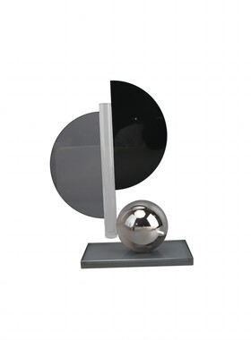 欧式轻奢圆球船帆几何摆件