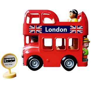 ELC伦敦双层巴士玩具车儿童婴幼儿公交车男女孩公仔1-6岁生日礼物