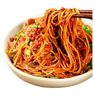 牛肉杂酱面早餐方便食品老北京风味炸酱面干拌面碱水面条袋装杂面