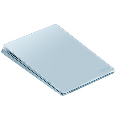 德力西超薄磨砂玻璃开关云水蓝