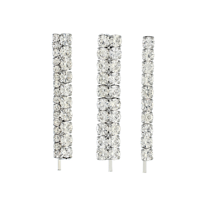 三件套~甜酷超闪水钻发夹女韩国ins顶夹刘海夹头饰网红卡子一字夹