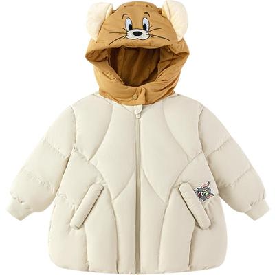 巴拉巴拉男童羽绒服中长款外套厚