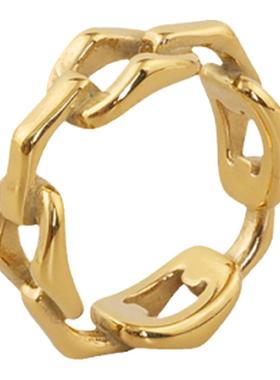 时尚ins潮酷链条戒指女食指戒