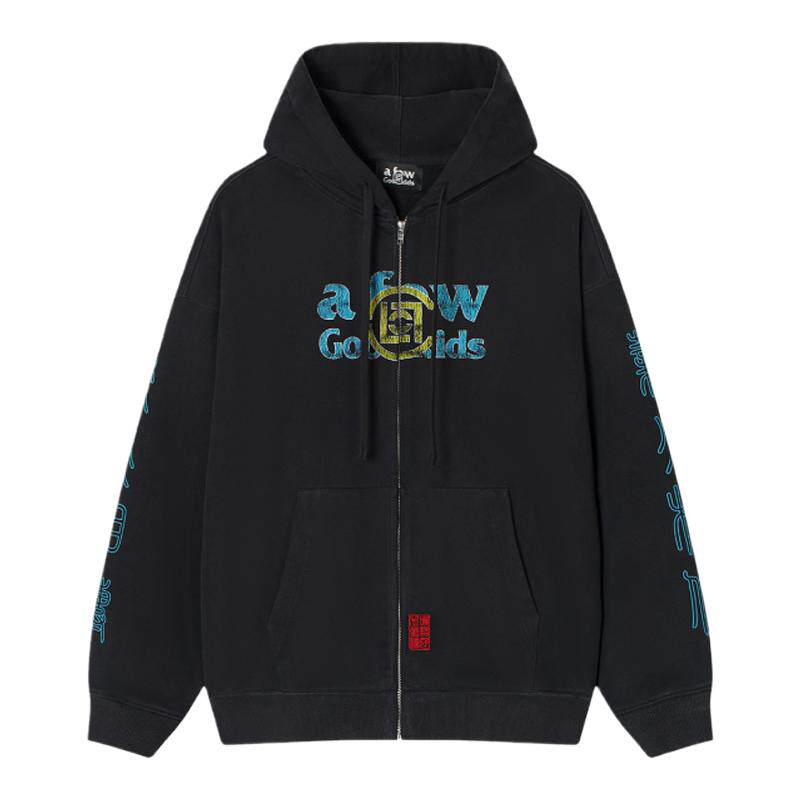 AFGKxCLOTTEE联名水洗做旧开衫
