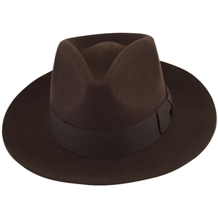 2025年新款羊毛礼帽男女通用爵士帽表演复古上海滩许文强大檐帽子