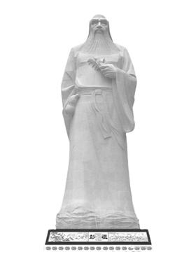 大型历史汉白玉石材人物雕塑定制