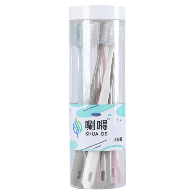 桶装马卡龙牙刷软毛人家用套唰嘚