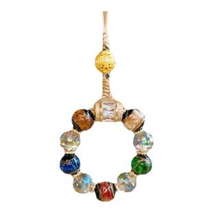 香灰琉璃小五福手机链车挂钥匙链吊坠转运十全十美u盘包包挂件