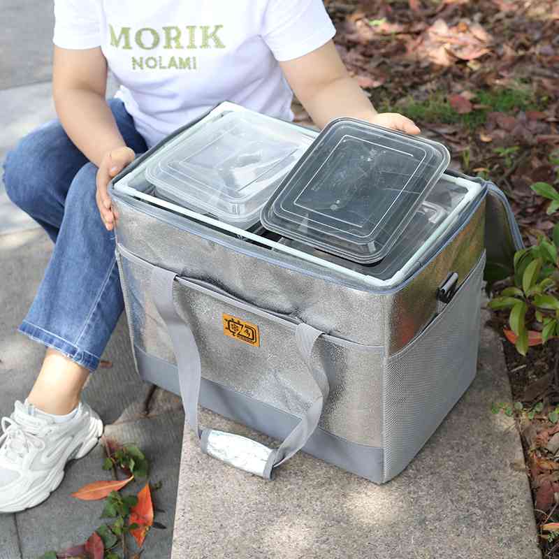便携防水型保温箱大容量骑手外卖箱送餐箱手提户外冰包露营冷藏箱
