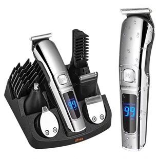 多功能智能理发器家用体毛刀套装剃须刀数显电推剪电动脱毛器