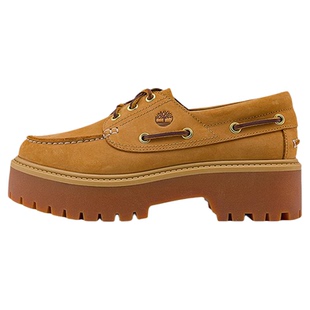 【增高5CM】Timberland添柏岚女鞋三眼船鞋乐福鞋新款厚底|A6AUS