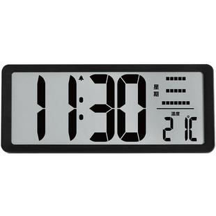 大屏幕液晶数字挂钟闹钟电子时钟客厅充电正倒计时座钟家用办公室