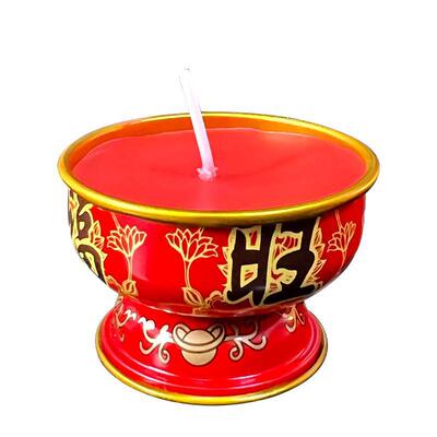 福旺无烟酥油蜡烛家用酥油灯乔迁喜庆拜神供佛灯过年春节红蜡烛
