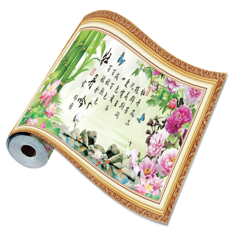 新款客厅装饰贴画沙发背景墙自粘贴画西墙自带背胶防水办公室贴纸