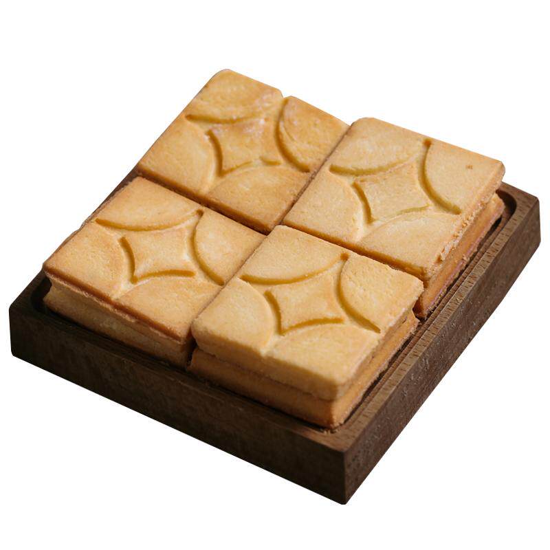 午喵 奶油焦糖酥方块酥 夹心小盒子饼干日本风味网红零食茶点礼盒
