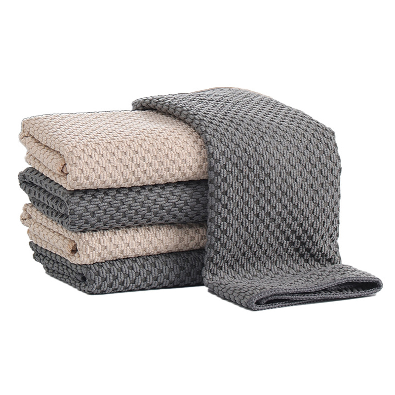 不沾油鱼鳞抹布去污洗碗布加厚强吸水抹布厨房抹布家用擦玻璃抹布