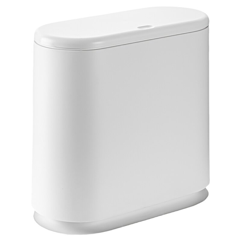 日本黑色垃圾桶厕所卫生间2026新款轻奢高档客厅家用窄缝高颜值桶