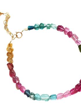 rui瑞铺原创正品天然块碧玺手链