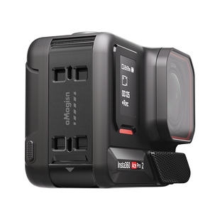 aMagisn阿迈适用影石Insta360 AcePro2横竖拍电池盖防水保护盖快拆转接支架配件